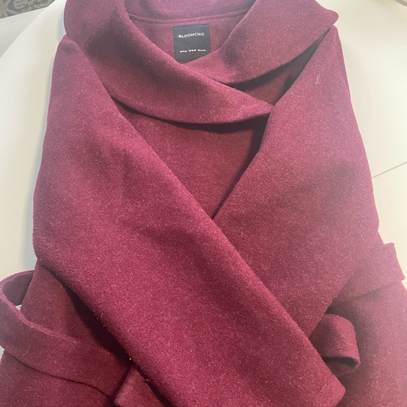 BloomChic Deep Cranberry Outerwear - Picture 5 of 8